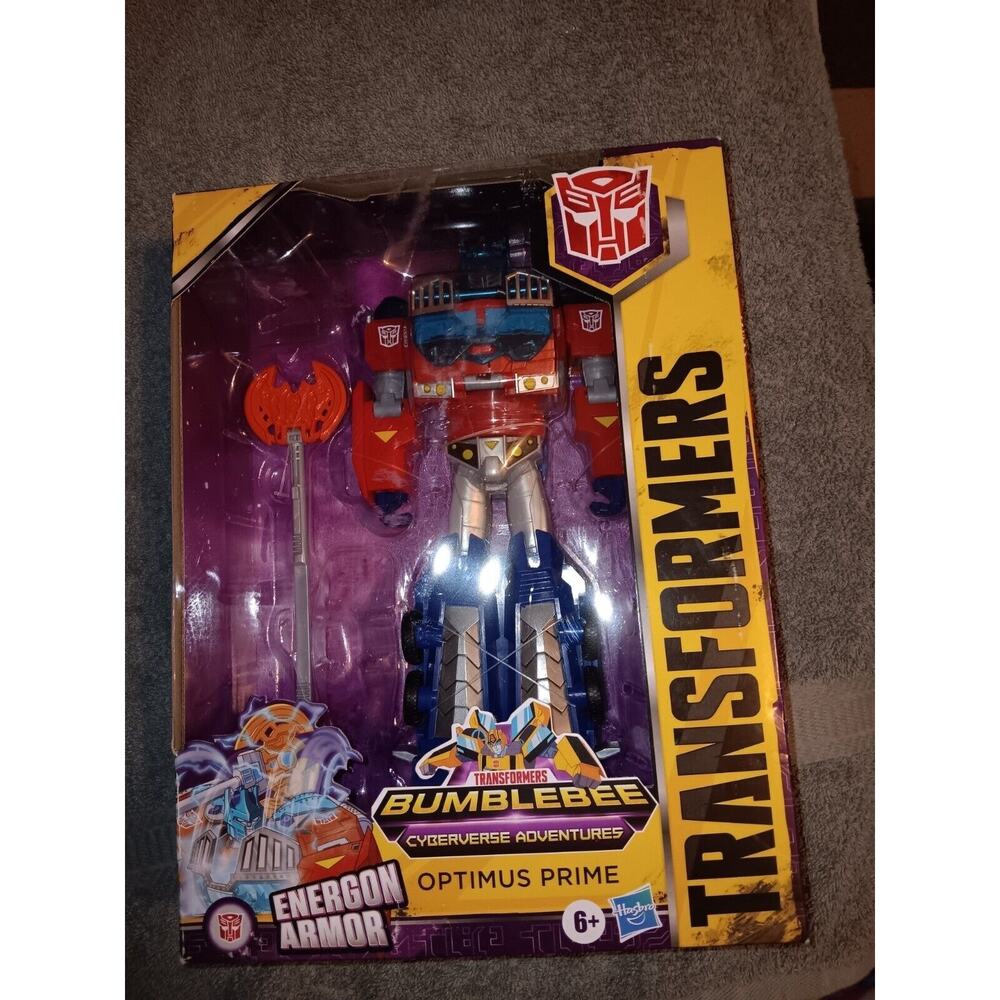 Transformers Cyberverse Ultimate Optimus Prime Bumblebee Energon Armor 9" Figure